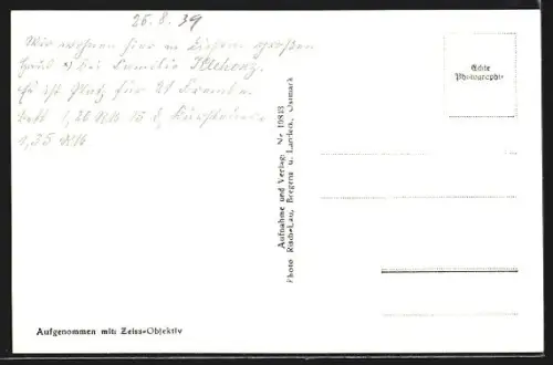 AK Gaschurn i. Montafon, Ortsansicht mit grasenden Schafen