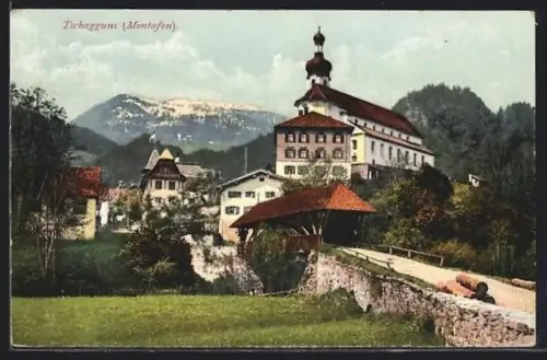 AK Tschagguns, Feldweg zur Kirche