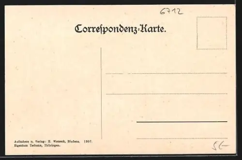 AK Thüringen /Vorarlberg, Teilansicht des Ortes mit Gebirgspanorama