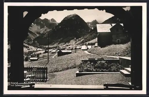 AK Brand, Panorama mit Schesaplana in der Distanz