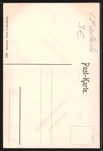 AK Innsbruck, Innsteg mit St. Nikolauskirche