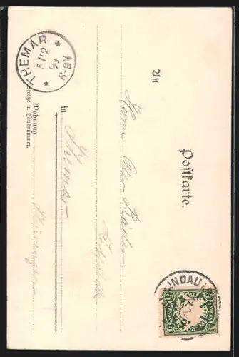 Künstler-AK Carl Biese: Bregenz, Gebhardtsberg mit Kirche