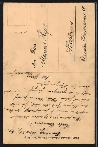 Künstler-AK Kristberg, St. Agatha-Kirchlein