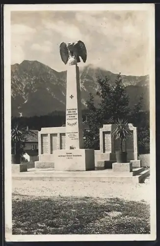 AK Bad Goisern, Kriegerdenkmal, errichtet 1923