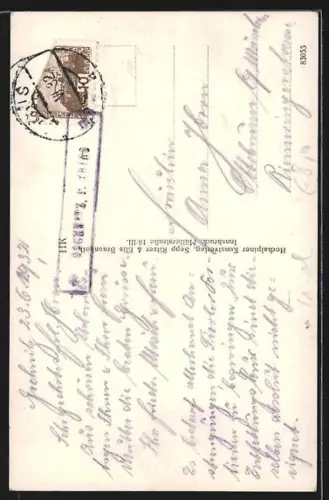 AK Gschnitz, Teilansicht des Ortes mit Kirche