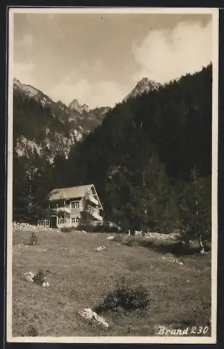 AK Brand, Villa mit Gebirgspanorama