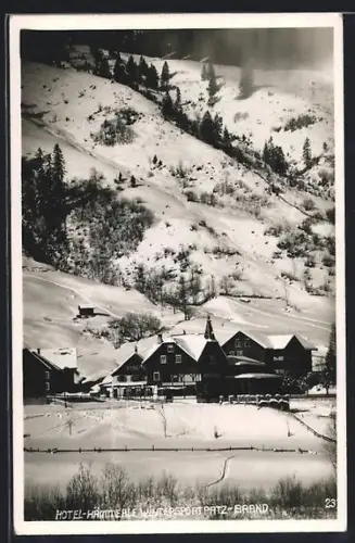 AK Brand, Hotel-Hämmerle im Schnee