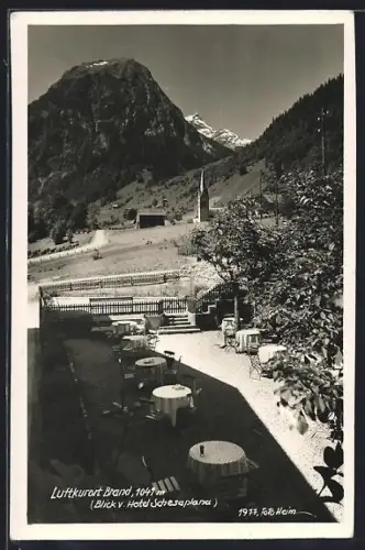 AK Brand, Blick vom Hotel Schesaplana auf Gebirgspanorama