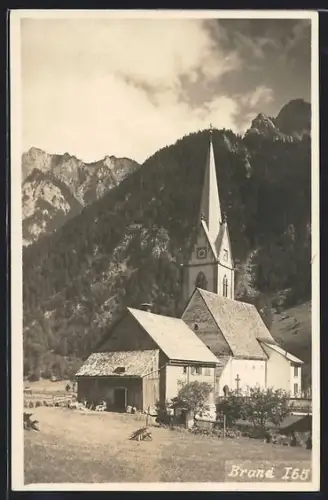 AK Brand, Kirche mit Bergen