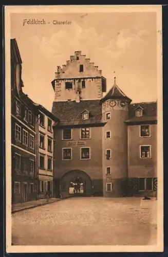 AK Feldkirch, Churertor mit Zahntechniker Andreas Kunter