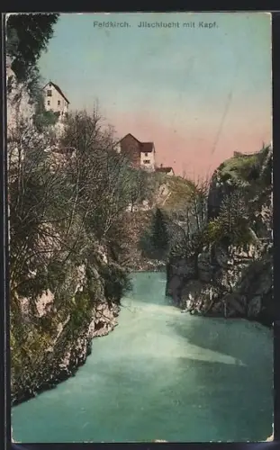 AK Feldkirch, Illschlucht mit Kapf