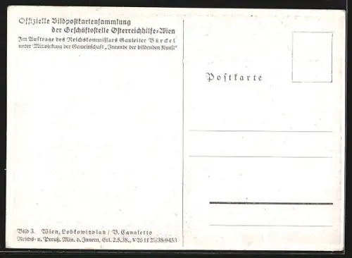 AK Alt-Wien, Lobkowitzplatz mit Pferdefuhrwerk