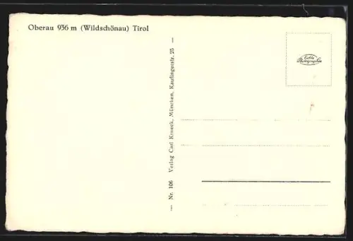 AK Oberau /Wildschönau, Teilansicht des Ortes mit Kirche