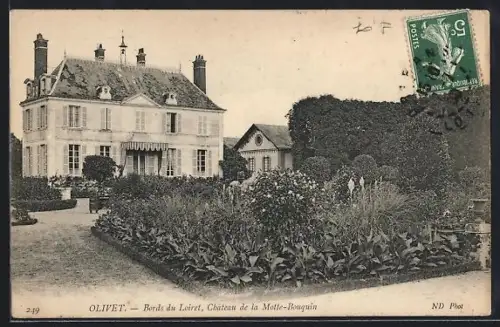 AK Olivet, Bords du Loiret, Château de la Motte-Bouquin