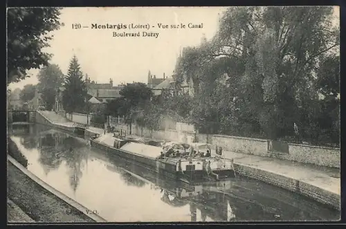 AK Montargis /Loiret, Vue sur le Canal Boulevard Durzy