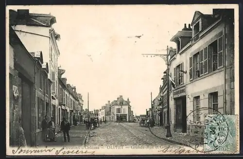 AK Olivet, Grande-Rue et Gendarmerie