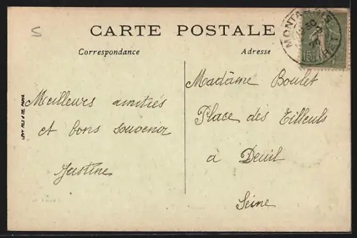 AK Montargis, Le Port et vue sur le canal