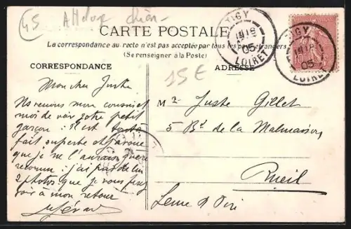 AK Tigy /Loiret, Place de l`Église