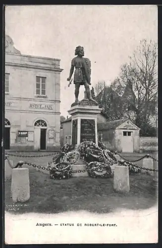 AK Angers, Statue de Robert-le-Fort