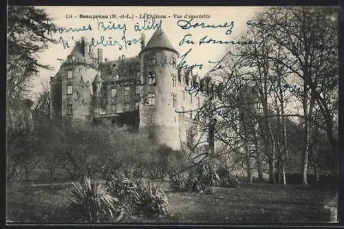 AK Beaupréau /M.-et-L., L`Château, Vue d`ensemble