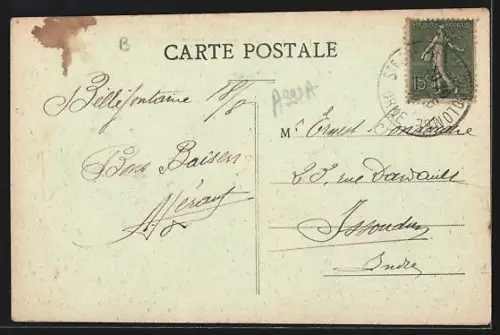 AK Bégrolles /M.-et-L., Abbaye de Belle-Fontaine, vue de l`Ouest