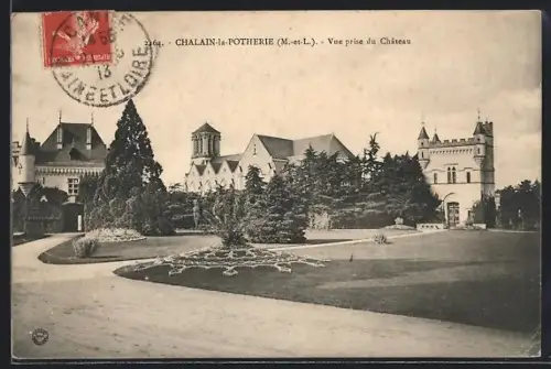 AK Chalain-la-Potherie /M-et-L, Vue prise du Château