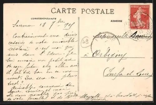 AK Saumur /M.-et-L., Coteaux, vue prise du Pont de Fer, Notre Dame des Ardilliers