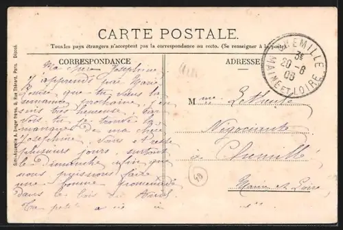 AK La Salle, Château du Breil et son reflet dans l`eau