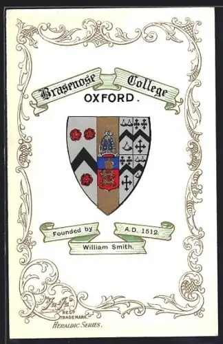AK Oxford, Brasenose College, Studentenwappen, Ornamente