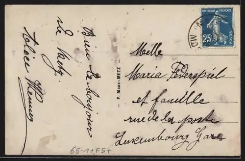 AK Metz, La Gare, der Bahnhof aus der Vogelschau