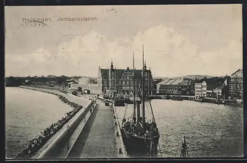 AK Helsingor, Jernbanestation