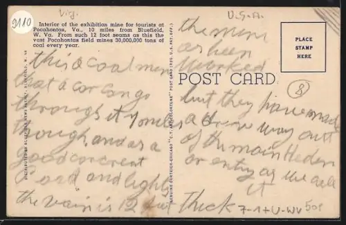 AK Pocahontas, WV, Interior of Pocahontas Exhibition Mine