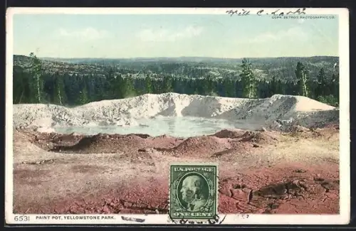 AK Yellowstone Park, WY, Paint Pot, Geysir