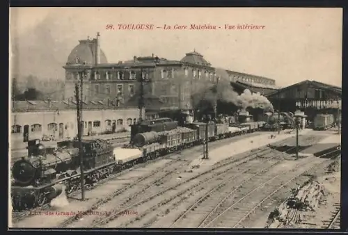 AK Toulouse, La Gare Matabiau, Vue Intérieure