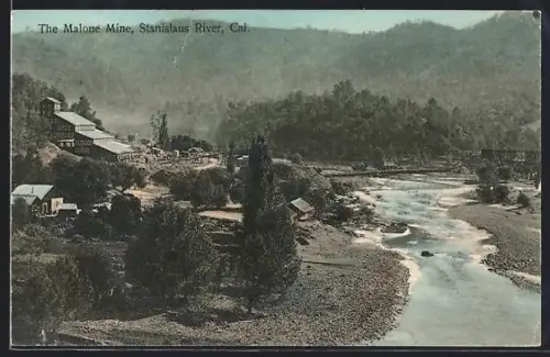 AK Stanislaus River, CA, The Malone Mine, Bergbau