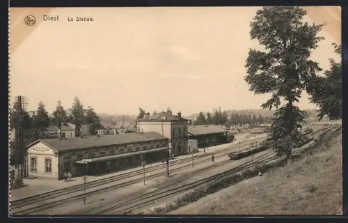 AK Diest, La Station, Bahnhof