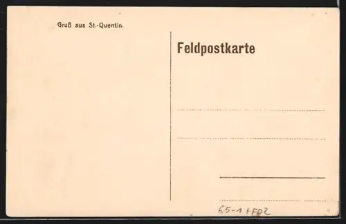 AK Saint-Quentin, Intérieur de la Gare, Bahnhof