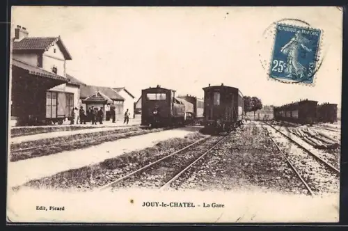 AK Jouy-le-Chatel, La Gare