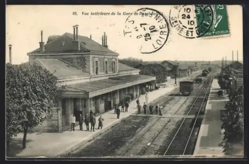 AK Rambouillet, Vue interieure de la Gare