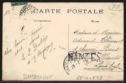 AK Rambouillet, Vue interieure de la Gare