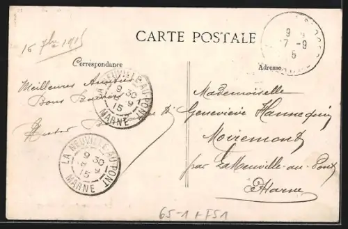 AK Le Mesnil-sur-Oger, La Gare