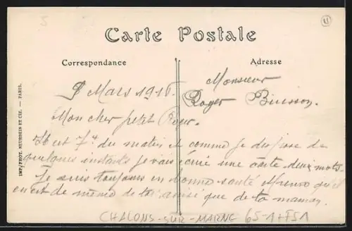 AK Chalons-sur-Marne, La Gare