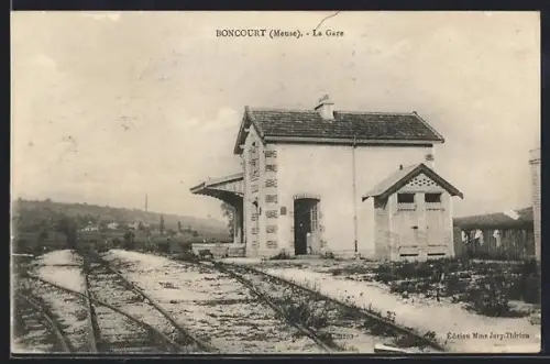 AK Boncourt /Meuse, La Gare
