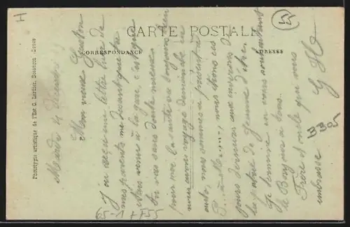 AK Saint-Germain-sur-Meuse, Gare avec voyageurs sur le quai