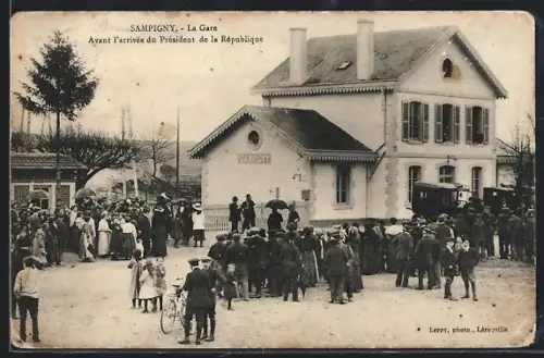 AK Sampigny, La Gare, Avant l`arrivée du Président de la République
