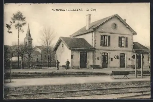 AK Sampigny, La Gare