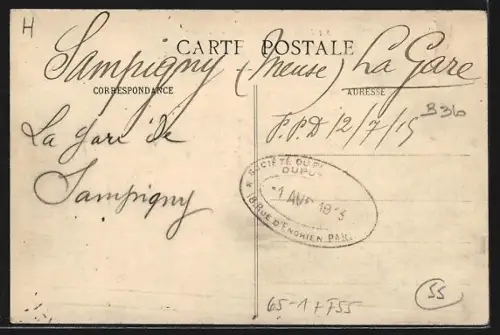 AK Sampigny, La Gare