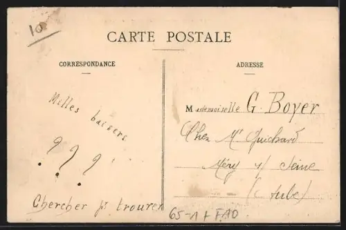 AK Troyes, La Gare, vue prise du Pont des fossés Patris