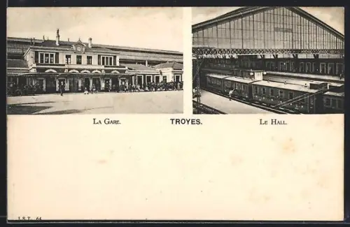 AK Troyes, La Gare, Le Hall