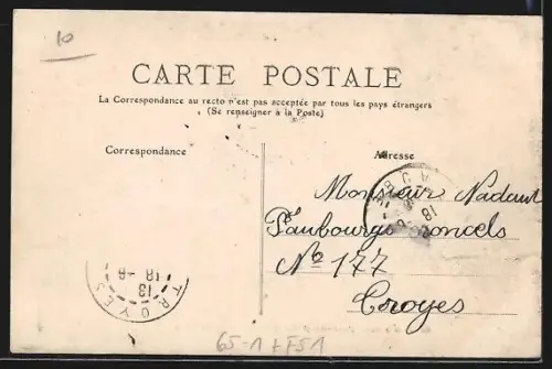 AK Chalons-sur-Marne, La Gare, vue intérieure